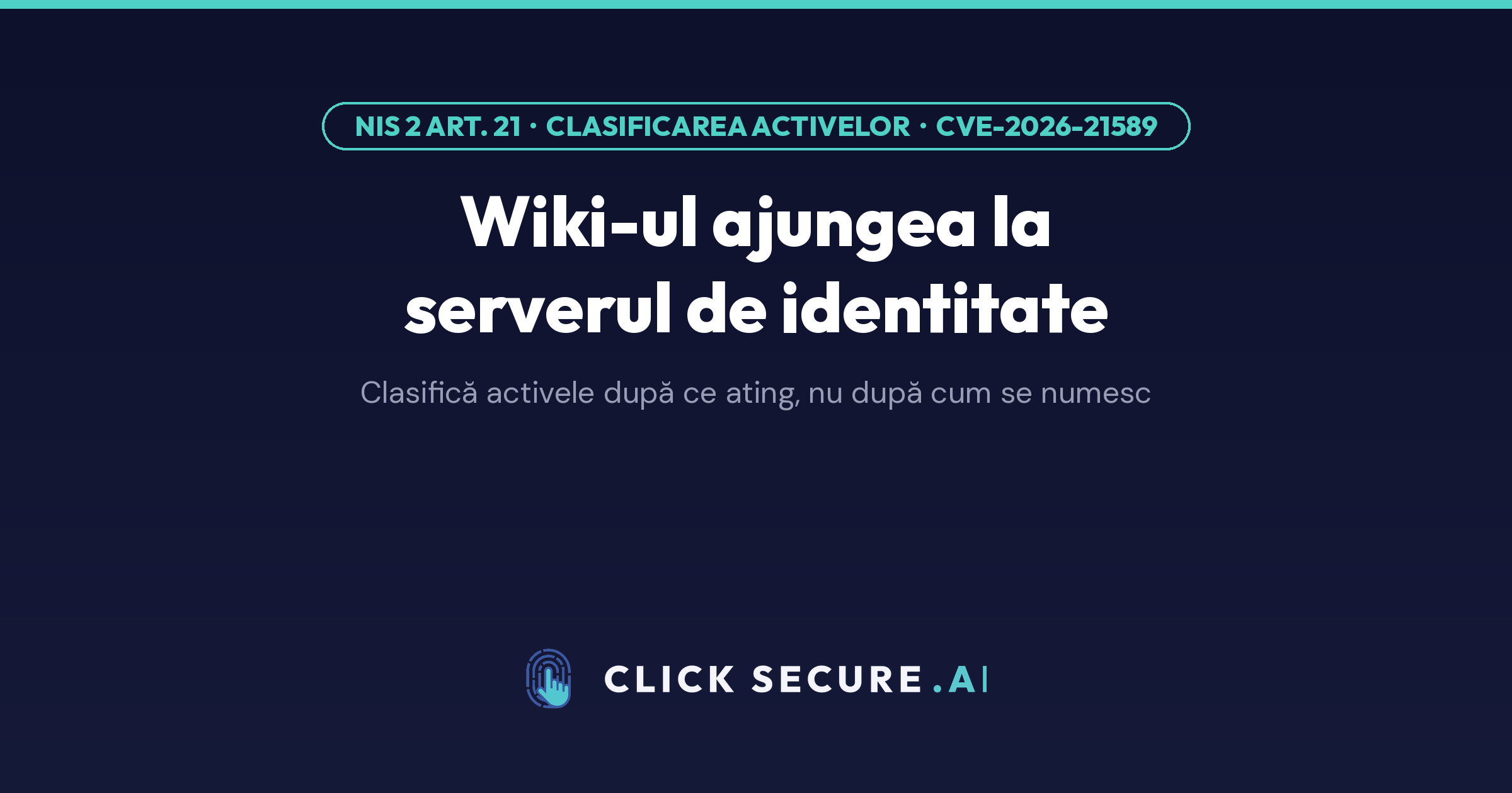 Wiki-ul ține credențiale de identitate