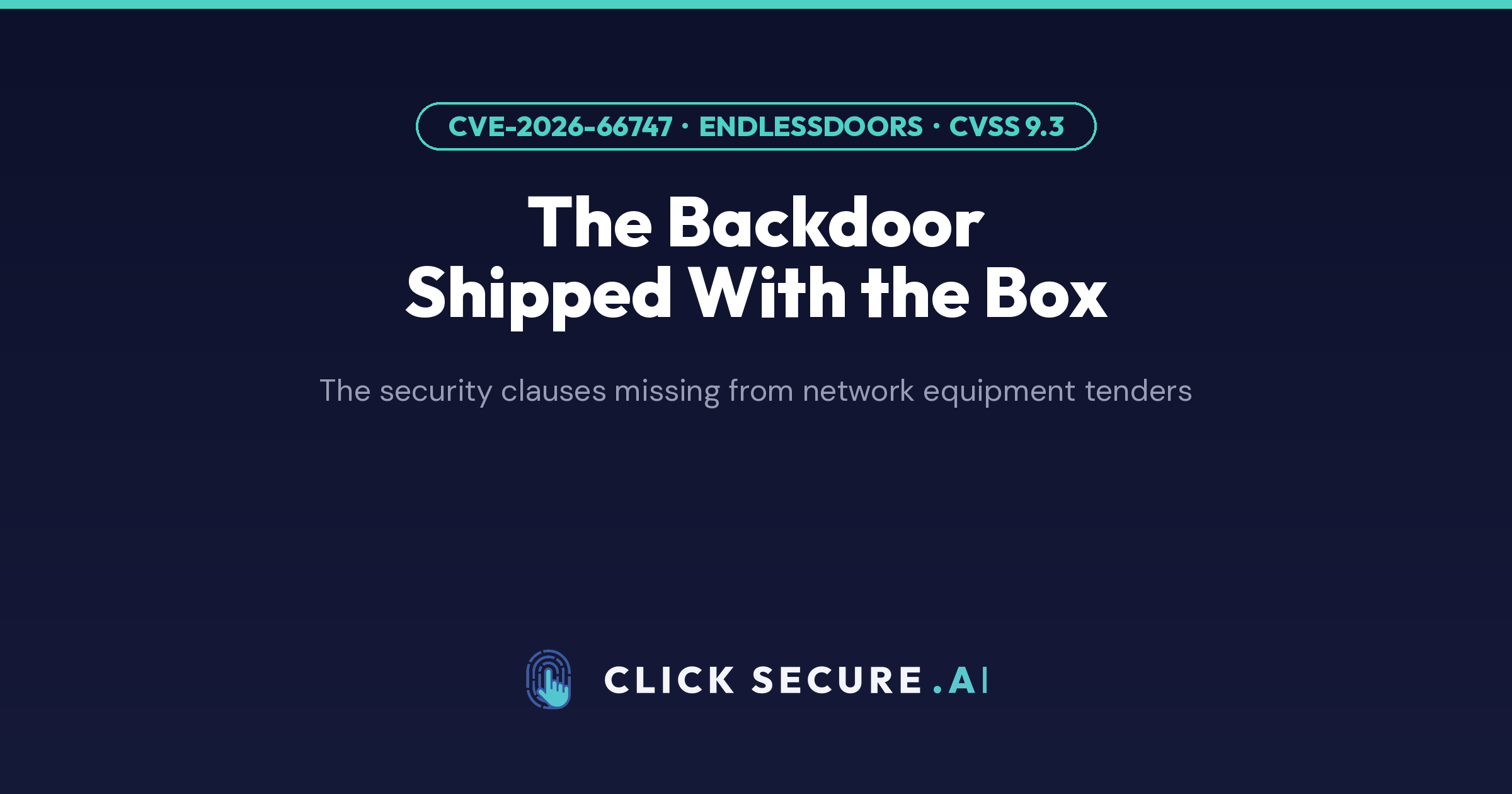 The backdoor shipped with the box