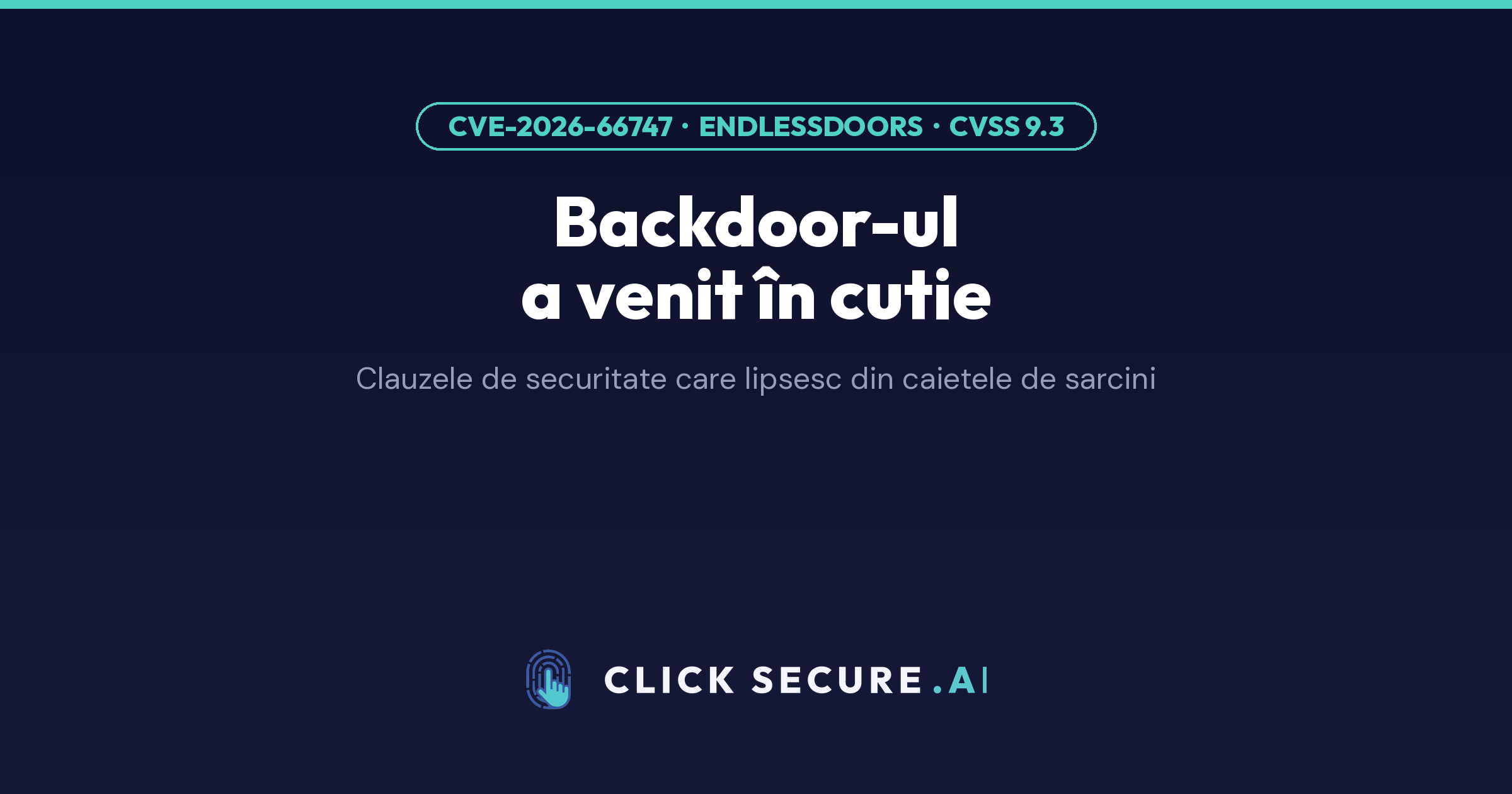Backdoor-ul a venit în cutie